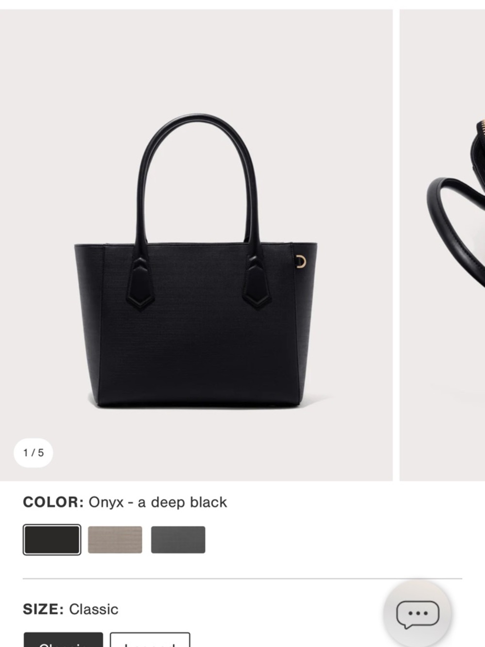Dagne Dover Onyx Black Classic Tote